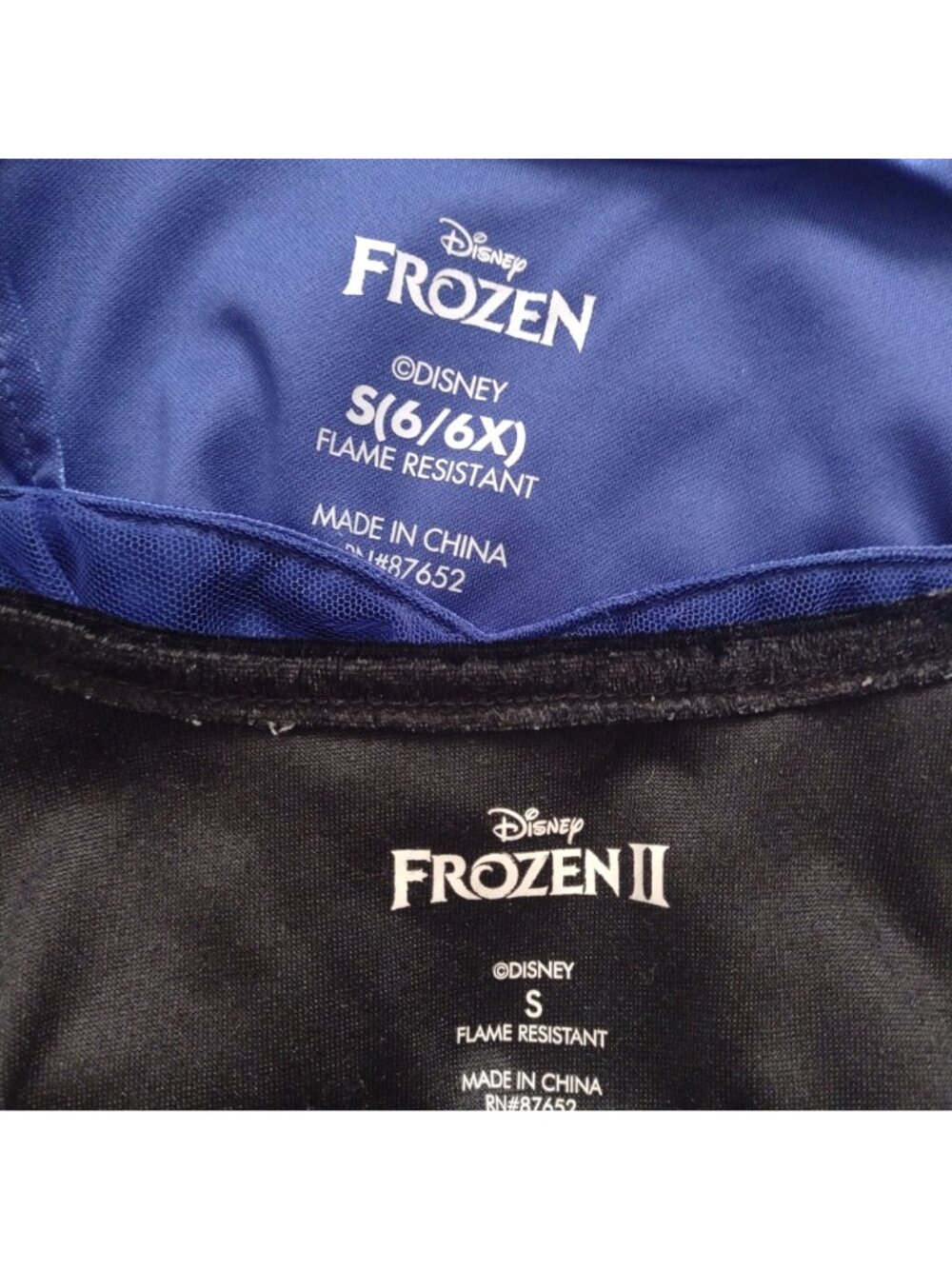 Disney Frozen Anna Elsa Girls Nightgown S 6 Set of 2 Fantasy Princess Dress Up - Picture 2 of 11